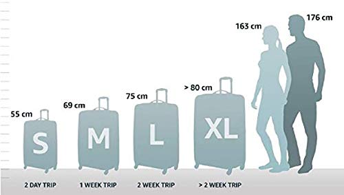 Samsonite S'Cure - Hartschalenkoffer 69 cm Mittelgroß - Trolley Koffer mit 4 Rollen, TSA-Schloss, Leicht - 79 L - Schwarz (Black)