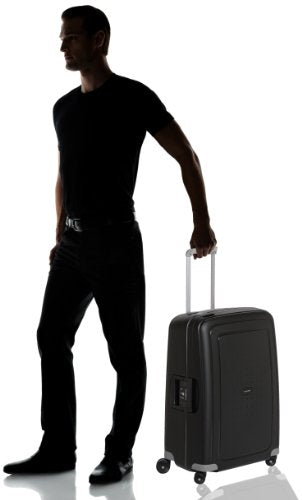 Samsonite S'Cure - Hartschalenkoffer 69 cm Mittelgroß - Trolley Koffer mit 4 Rollen, TSA-Schloss, Leicht - 79 L - Schwarz (Black)